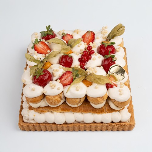 Muzlu Profiterollü Tart Pasta (6 kişilik)