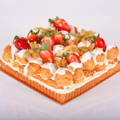 Muzlu Profiterollü Tart Pasta (8-10 kişilik)