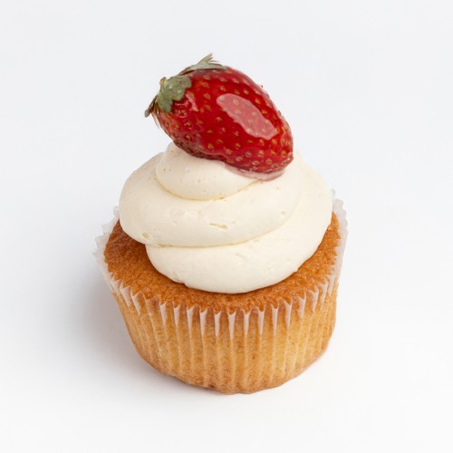 Çilekli Beyaz Çikolatalı Cupcake